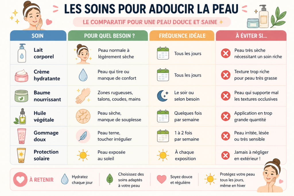 comment avoir une peau douce