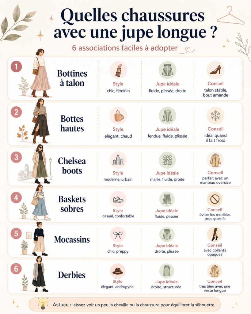 comparatif chaussure avec robe longue
