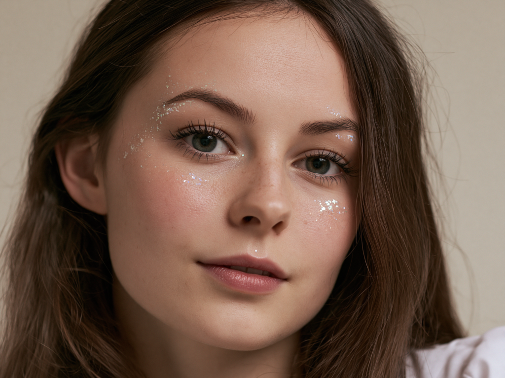ou-mettre-paillettes-visage.webp zones où mettre des paillettes sur le visage